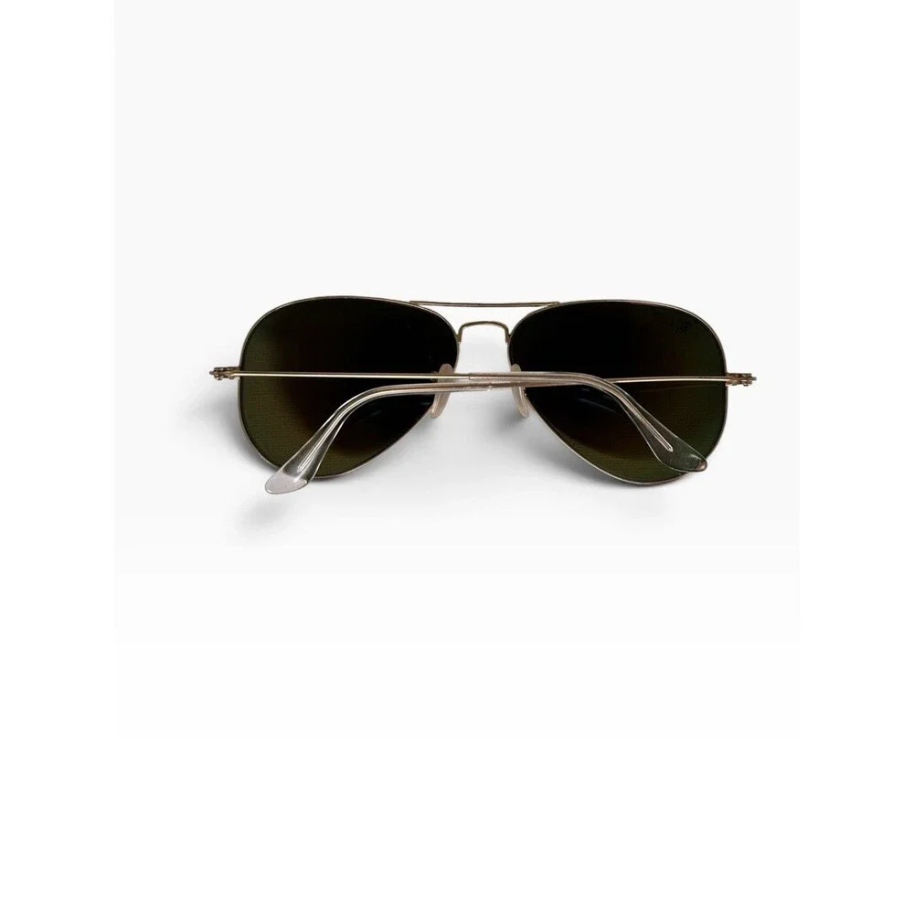 Ray Ban RB3025 Aviator Large Metal Sunglasses Orange Mirror Gold Frame 58mm